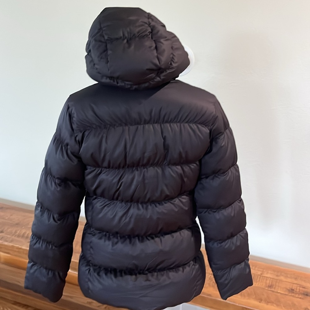 Patagonia black womens small down jacket.